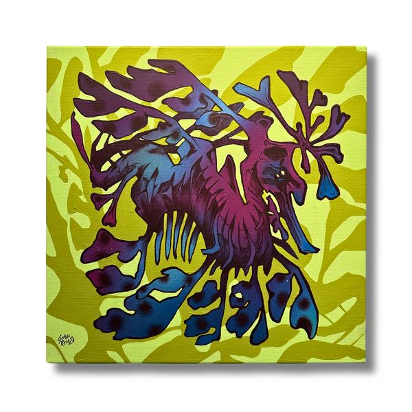 Leafy Sea Dragon (Caramel and Canary Camouflage)