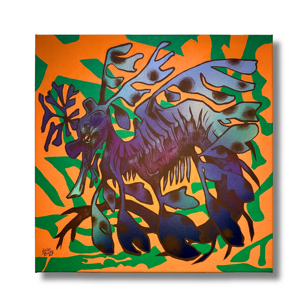 Leafy Sea Dragon (Orange and Green Camouflage)