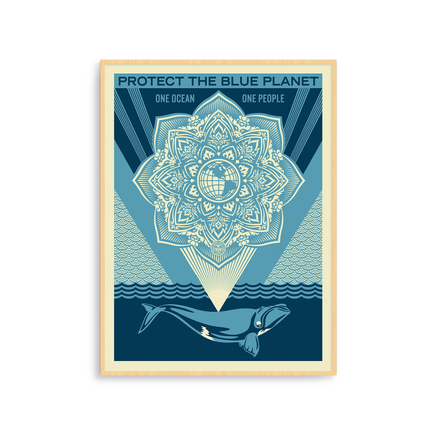 【希少】OBEY:PROTECT THE BLUE PLANET Shepard Fairey - Protect The Blue Planet. *SOLD* - New Art